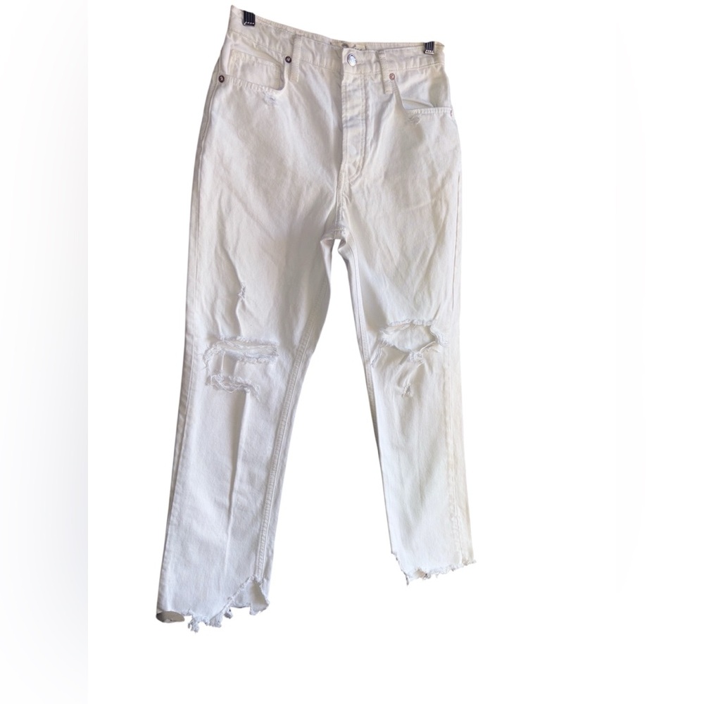 We The Free White Ripped Women Jeans. Size 26.